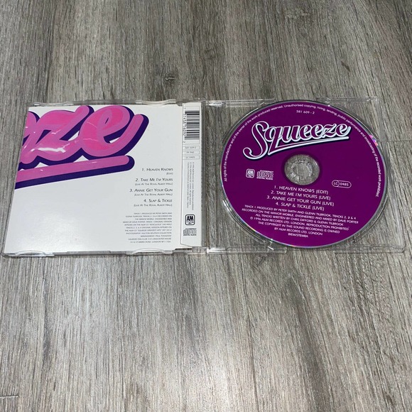 SQUEEZE - Heaven Knows Uk A & M 1996 - CD 3 - Picture 2 of 3